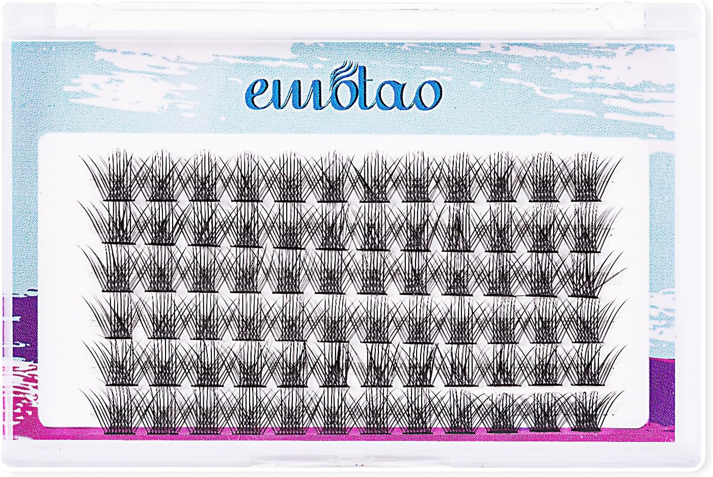 Partial False Eyelashes, Natural, Humanized Eyelashes, Beginners, For Parts, Point False Eyelashes, Matsueku, Self False Eyelashes, Bunch, Home Self Pine Extension, Large Capacity (3D Flowering)