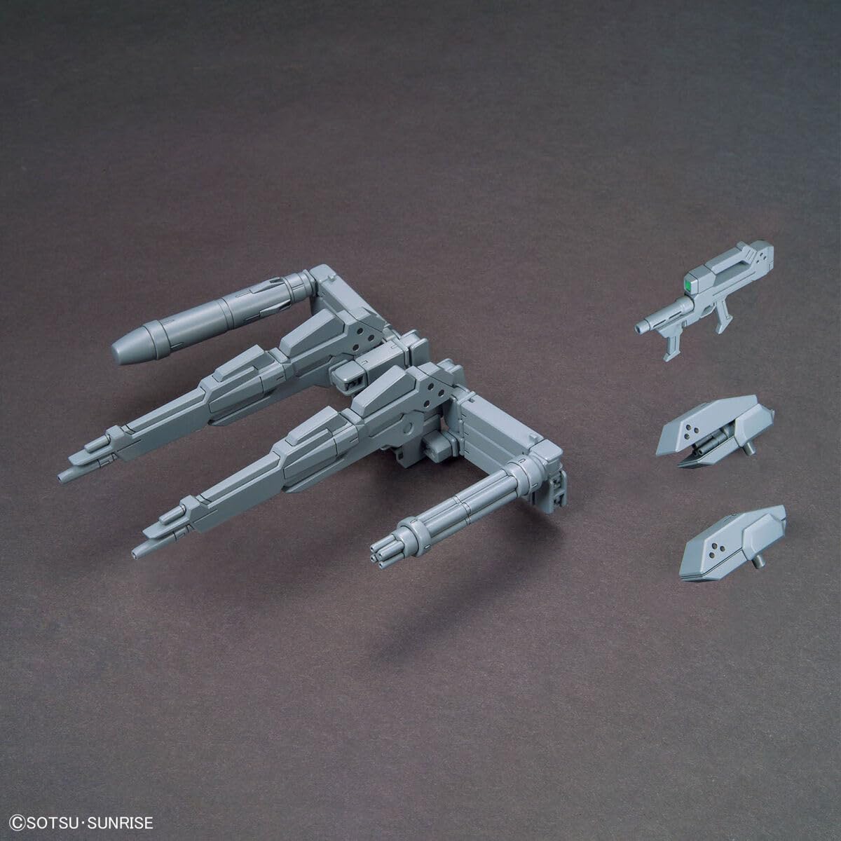 Bandai Spirits Optional Parts Set, Gunpla 07 (Power Arms Powerder), Color Coded Plastic Model