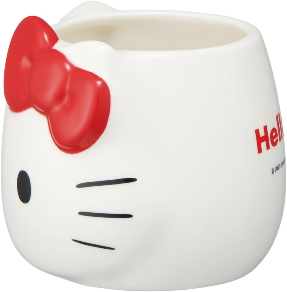 Skater CHMGD4-A Hello Kitty Sanrio Ceramic Mug, 13.8 fl oz (390 ml), Die Cut