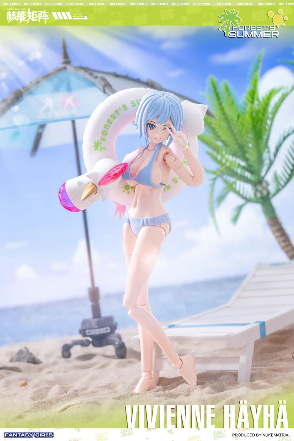 NUKE MATRIX Forest Summer FANTASY GIRLS Vivienne Heihe 1/10.5 Scale PVC & ABS Plastic Model Kit