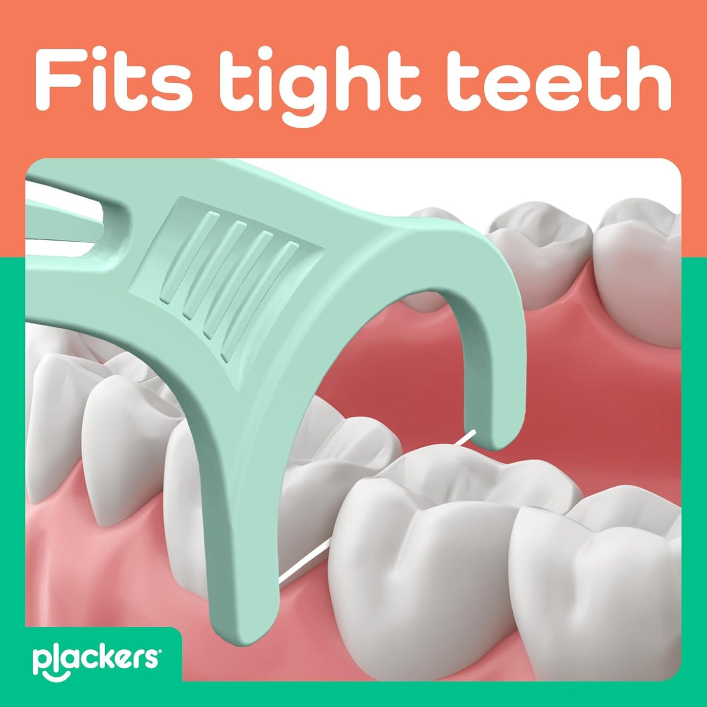 Plackers Micro Line - Aplicadores de hilo dental, palillo plegable FlipPick, Tuffloss, fácil almacenamiento con sello seguro, sabor a menta fresca, 300 unidades