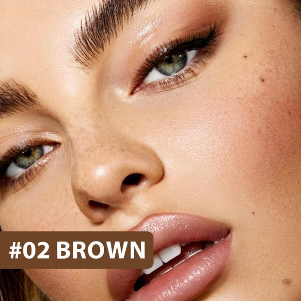 Multi-Color Eyeliner Liquid Waterproof Colored Eyeliner Long Lasting, Ultra Fine Point and Smear Resistant Glitter Liquid Eyeliner Waterproof (02# Brown)