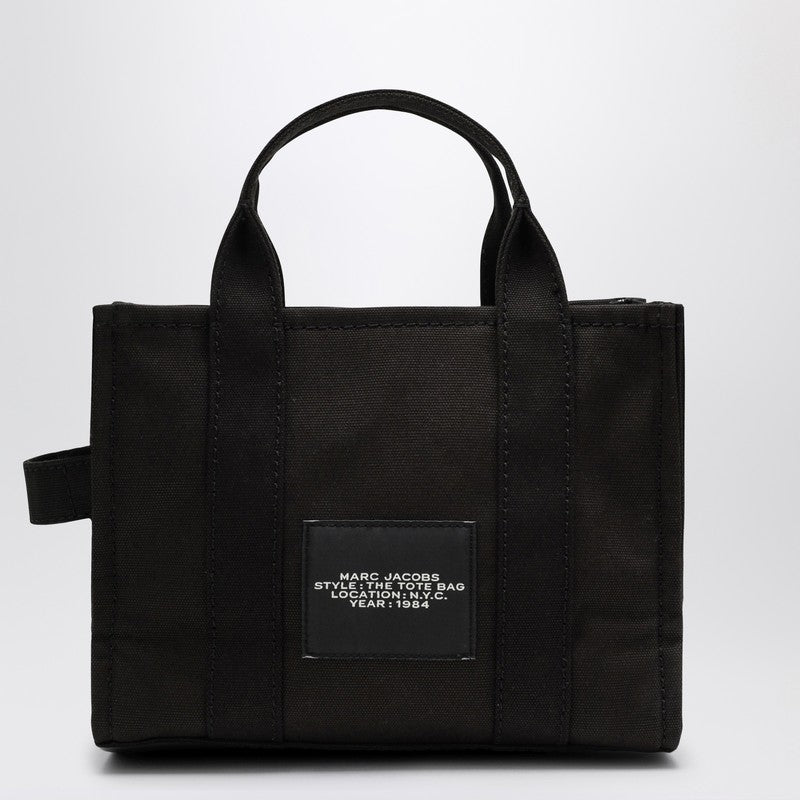 Marc マークジェイコブス黒いキャンバスの小さなトートバッグ - Image 3