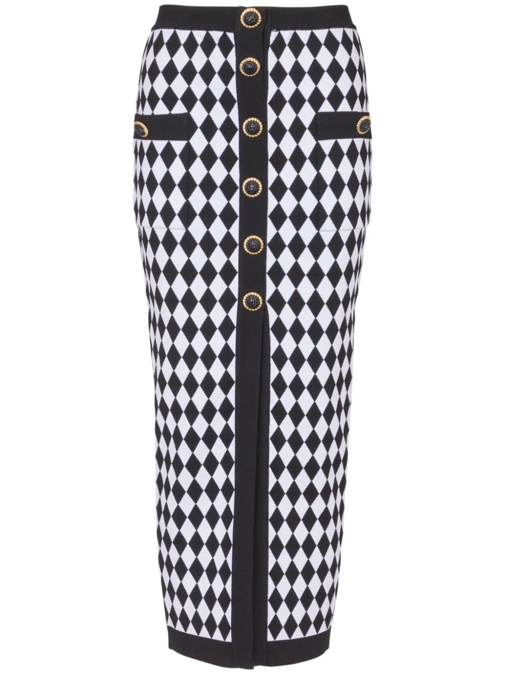 Balmain バルメインボタン付きミディスカート - Image 3