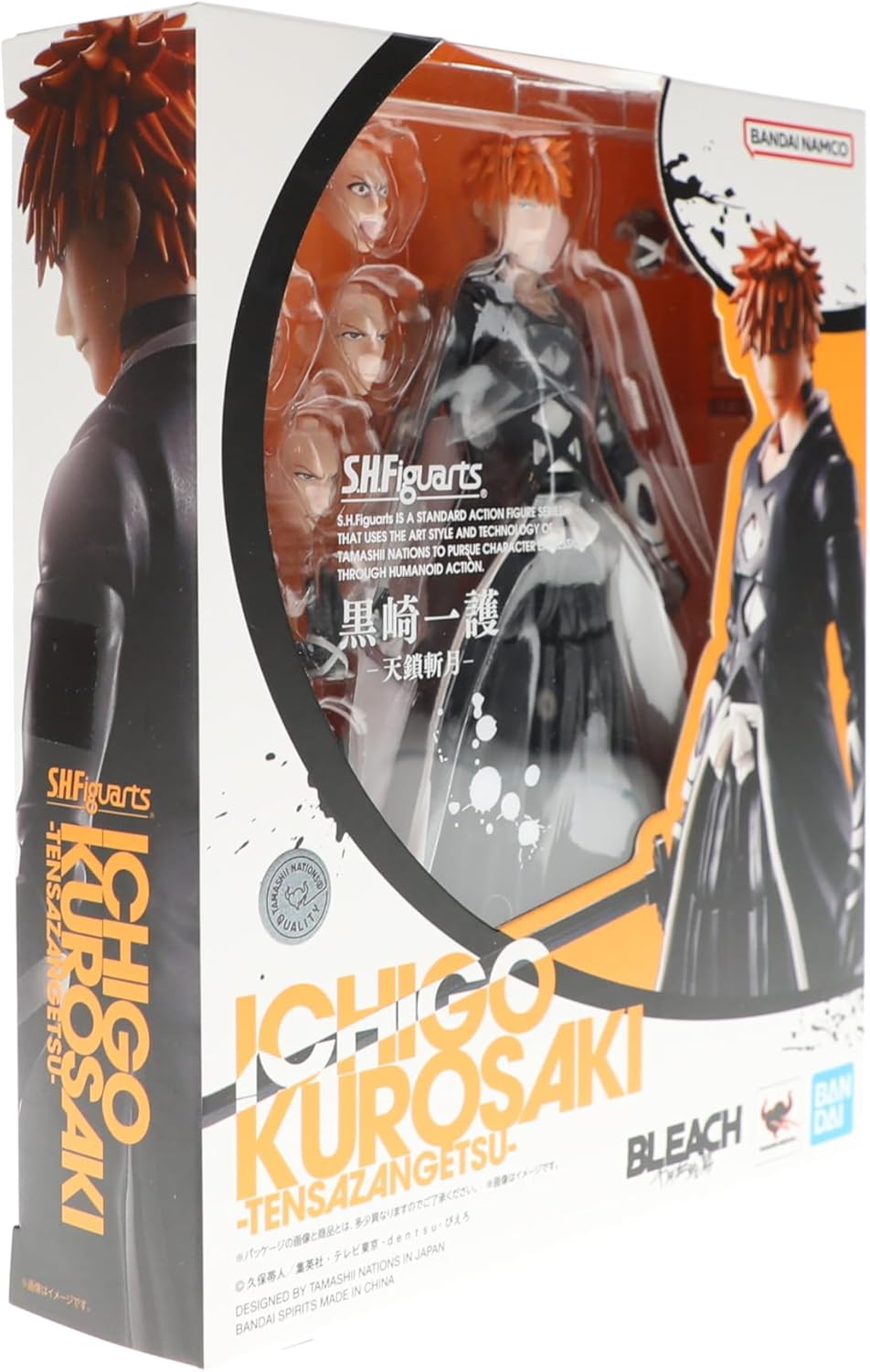 BANDAI SPIRITS S.H. Figuarts BLEACH Millennial Blood War: Ichigo Kurosaki - Manjikana, Tenjigetsu, Approx. 6.1 inches (155 mm), ABS & PVC Pre-painted Action Figure
