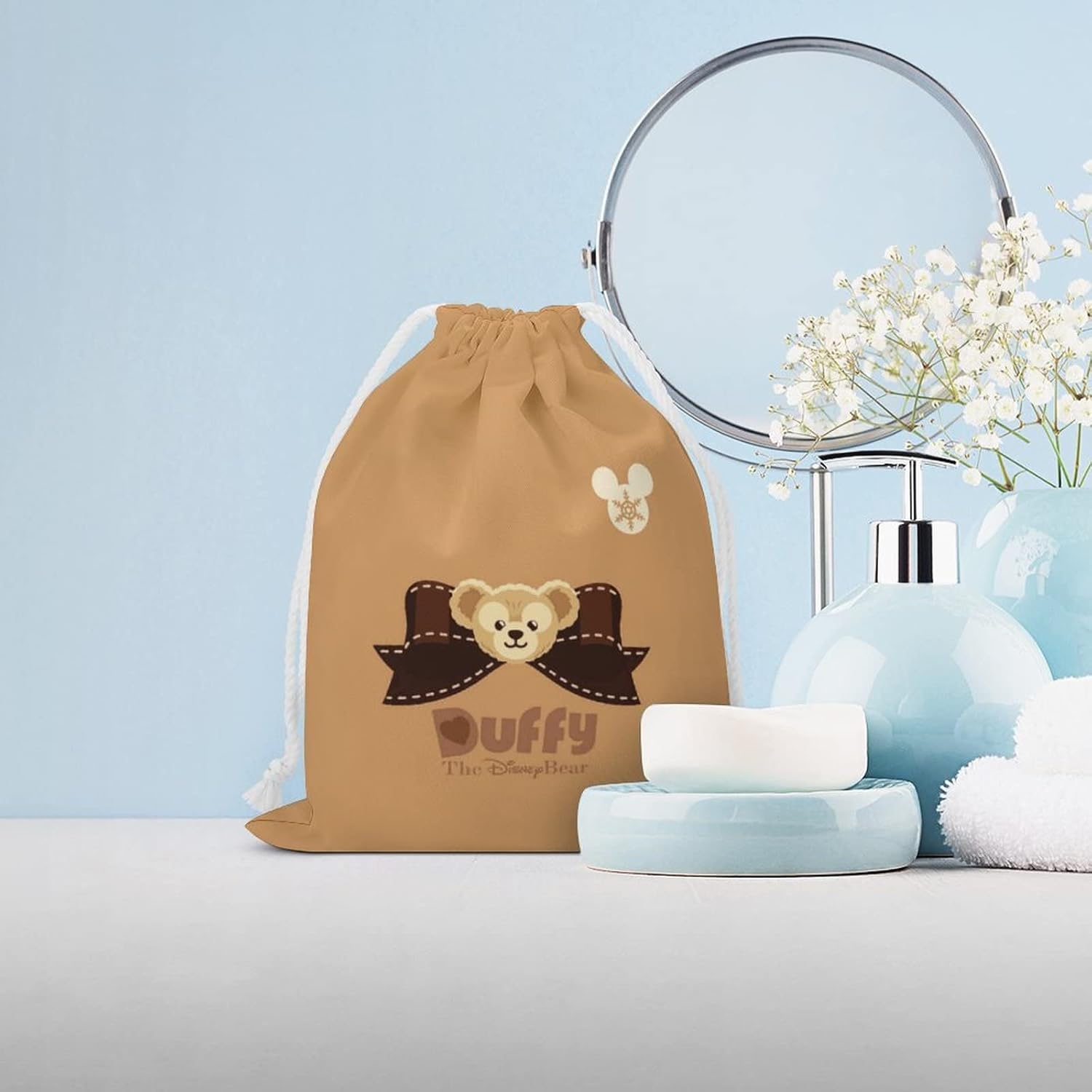 Duffy Drawstring Bag, Lunch Bag, Storage Bag, 7.9 x 9.8 inches (20 x 25 cm), Travel Pouch, Cup Bag, Storage, Children, Lunch Box, Moiiss, Nursery School, Boys, Girls, Anime, Characters, Stylish, Cute