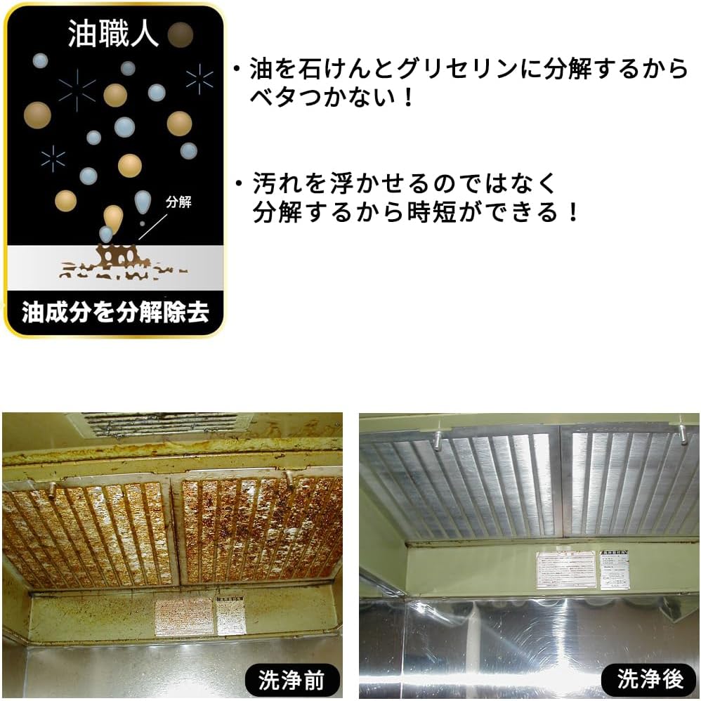 Oil Craftsman 16.9 fl oz (500 ml), Set of 3 Brushes, Stubborn, Oil, Dirt, Ventilation Fan, Duct, Fish Grill, Oil-Based Walls, Cleaning, Removing