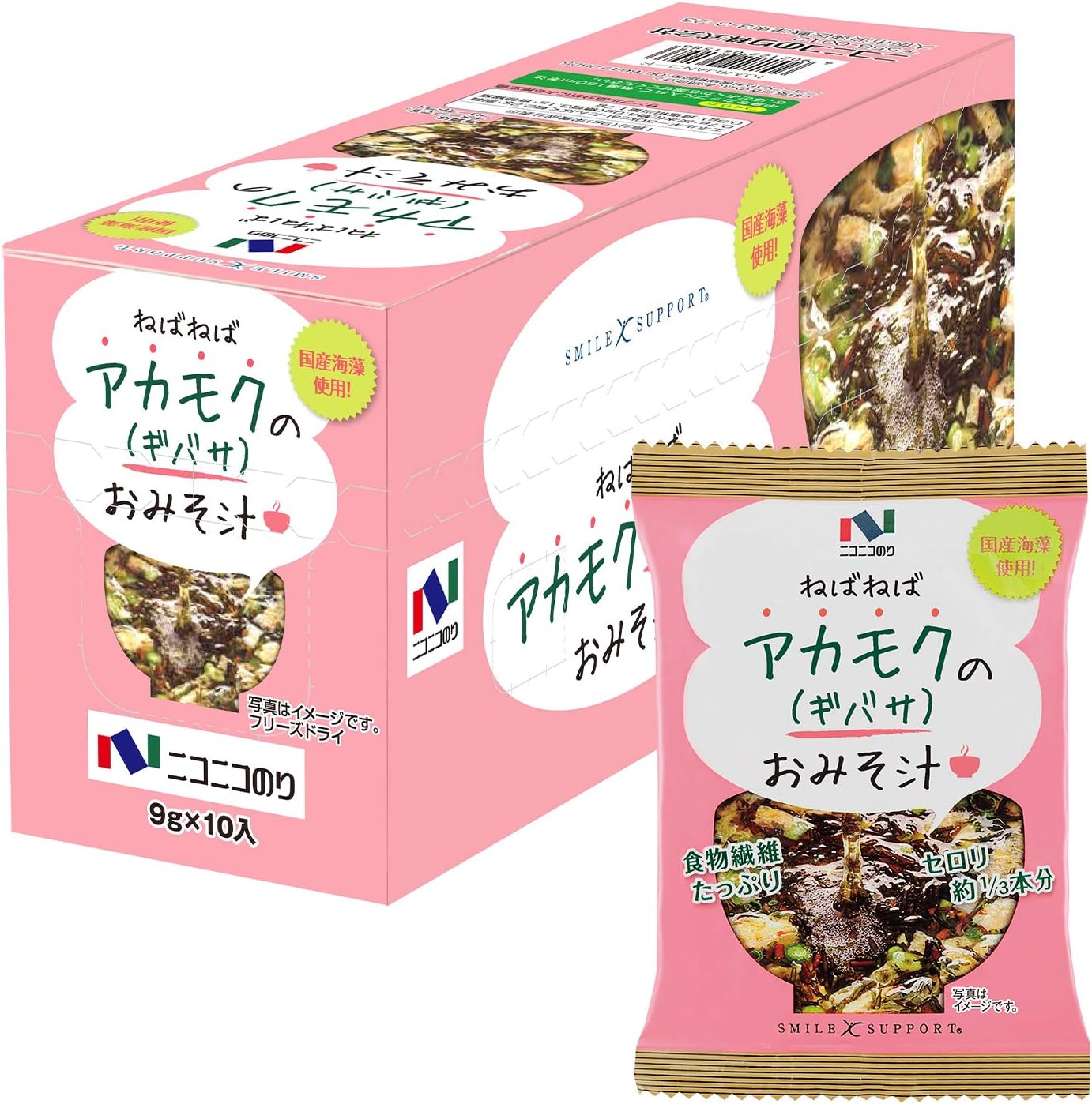 Nikonico Glue, Aamoku Miso Soup, 1 Bag x 10 Packs