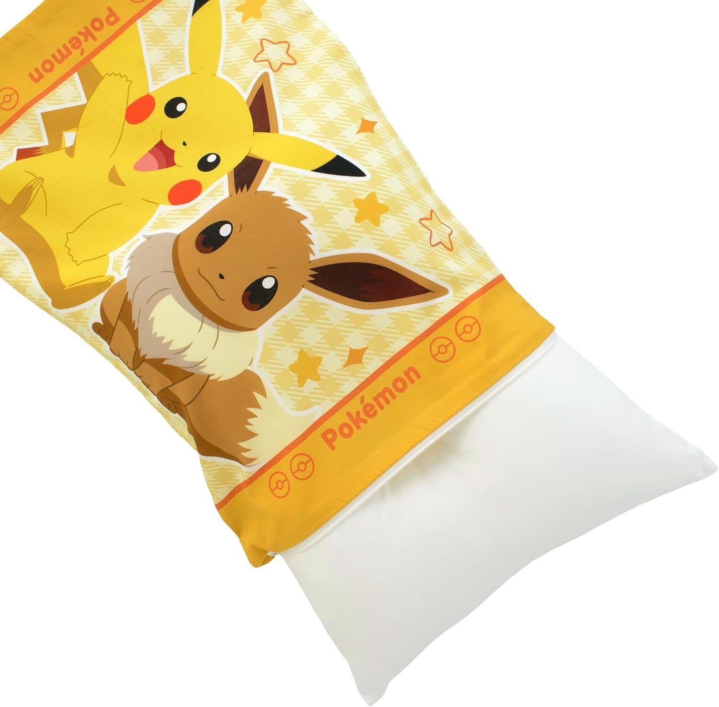 MORIPiLO Children's Pillow, Pokemon, Skin Friendly, 100% Cotton, Characters Cotton, Washable Pillow, Low Pillow, Pillow, Ester Pillow, Approx. 11.0 x 15.4 inches (28 x 39 cm) (Pokemon NL Check)