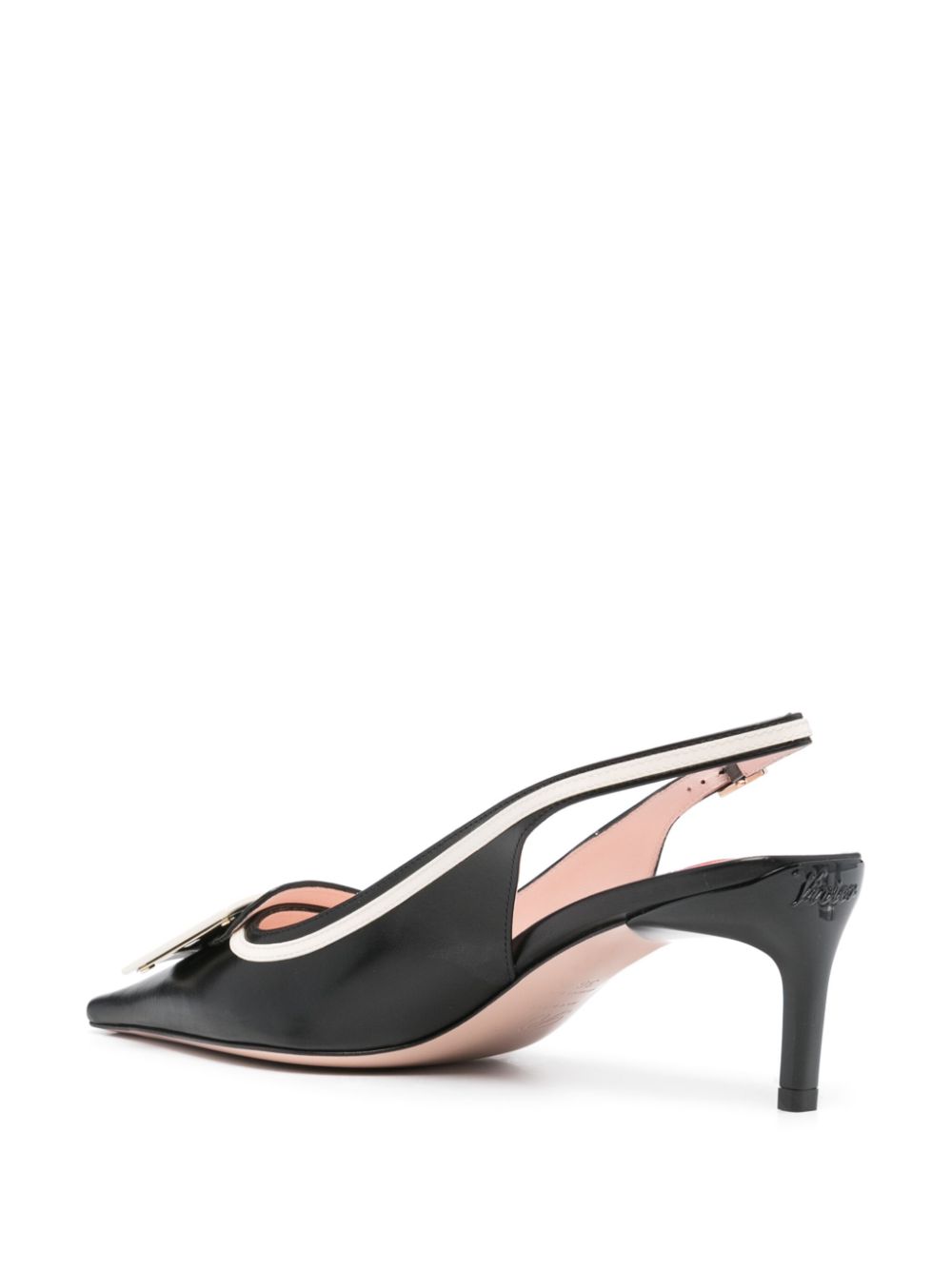 Roger Roger Vivier Viv 'Canard Leather Slingbackポンプ - Image 3