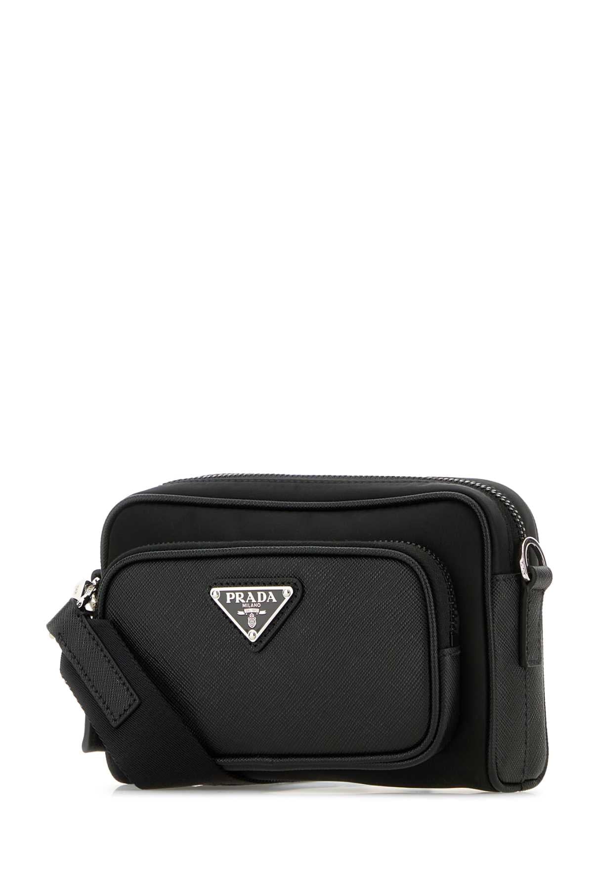 Prada プラダ ブラック RE ナイロン & レザー クロスボディ バッグ - Image 3