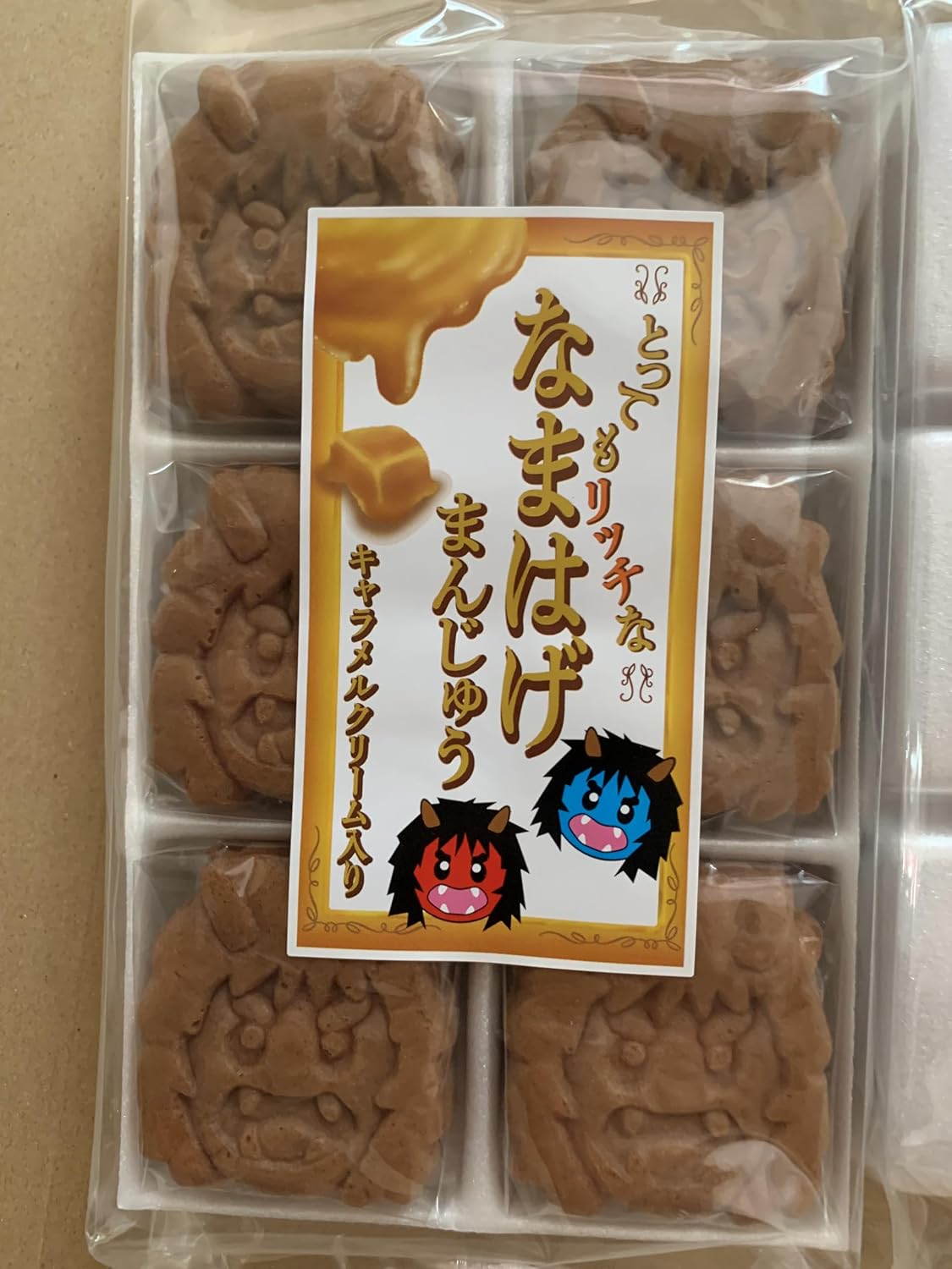 Raw Sweets, Japanese Sweets, Caramel Namahage Bun, 6 Pieces x 2 Bags, Akita Meika Baked Sweets, Dagashi, Sweets, Manju, Post Mailing