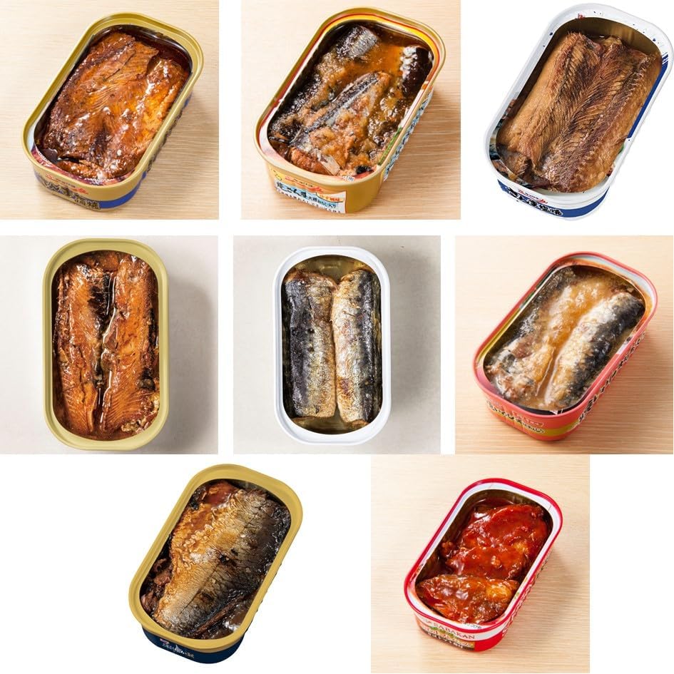 Kyokuyo Grilled Fish Can Food Comparison, Set of 8
