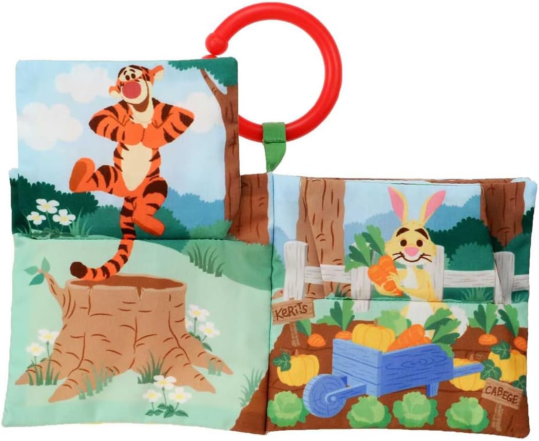 Takara Tomy (TAKARA TOMY) Disney Dear Little Hands - Peek-a-Boo Cloth Book, Winnie the Pooh