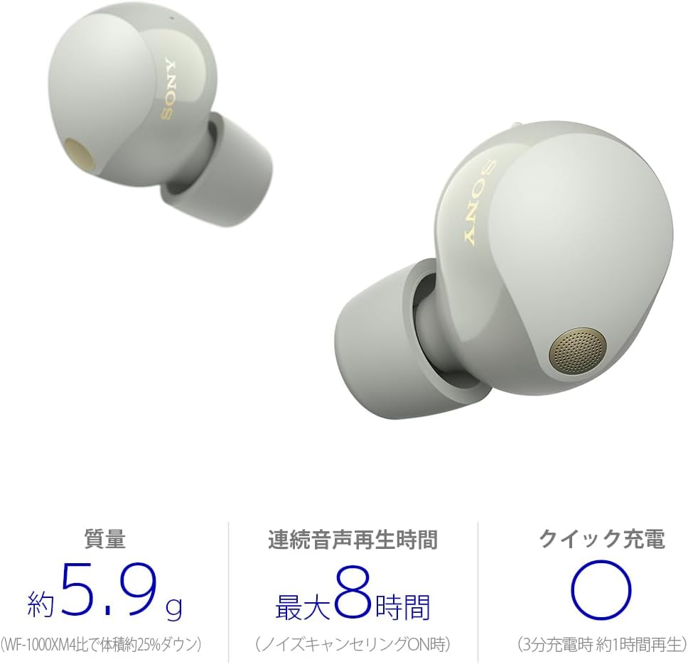 Sony Wireless Noise Cancelling Earphones WF-1000XM5: MISIA CM Model/Completely Wireless/Overwhelming Noise Canceling Performance/Small and Lightweight Design/High Performance Microphone Call