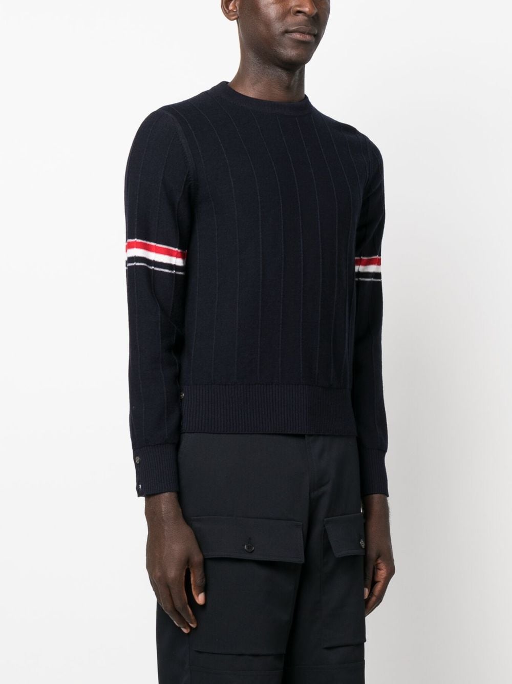Thom Thom Browne Rwb Wool Crewneck Jumper - Image 3