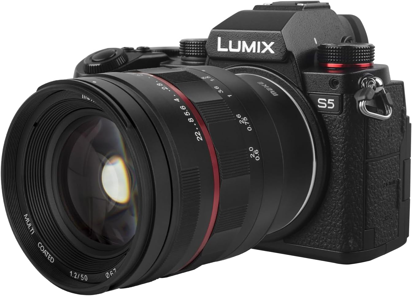 MEKE 50mm F1.2 Large Aperture Manual Focus Full Frame Lens for Panasonic Lumix Sigma Leica L-Mount Camera S1H S1 S5 S1R SL SL2 FP FPL S5 Mark II