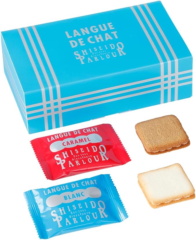 Respect for the Aged Day, Sweets, Popularity Ranking Cookies [Online Limited] Shiseido Parlor Lang de Cha 10 Pieces, Gift Present, Handout, Individual Packaging, Baked Confectionery, Biscuit, Belgium,