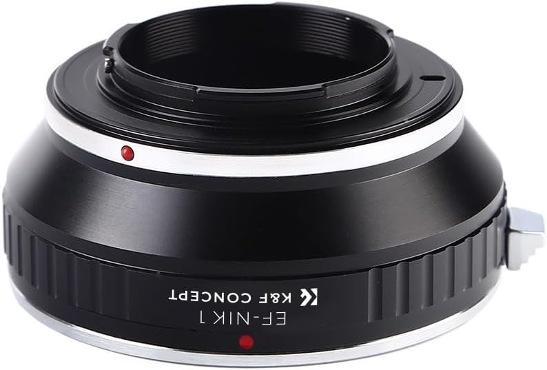 K&F CONCEPT マウントアダプター EOSレンズ 1カメラ対応 Canon対応 EF マウントレンズ 変換 ニコン対応1 カメラ装着用 ニコン対応1カメラ レンズアダプター メーカー直営店