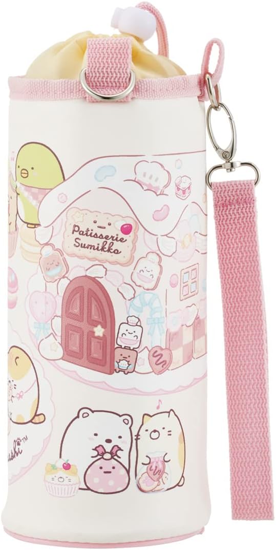 Skater PVPF7-A Water Bottle Cover, Water Bottle Case, Bottle Case, Plastic Bottle Cover, Sumikko Gurashi, Treat Shop, Multi-Size