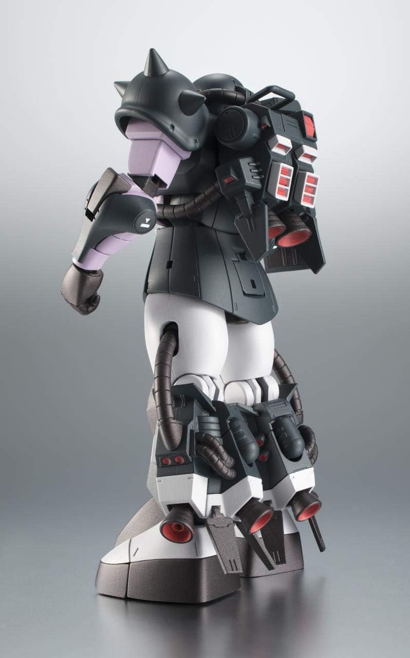 ROBOT Tamashii MS-06R1A Mobile Gundam Suit (SIDE MS) Highly Functional Zaku II Ver. A.N.I.M.E. Black Tri-Stars Approximately 4.9 inches (125 mm), ABS & PVC, Pre-painted, Action Figure
