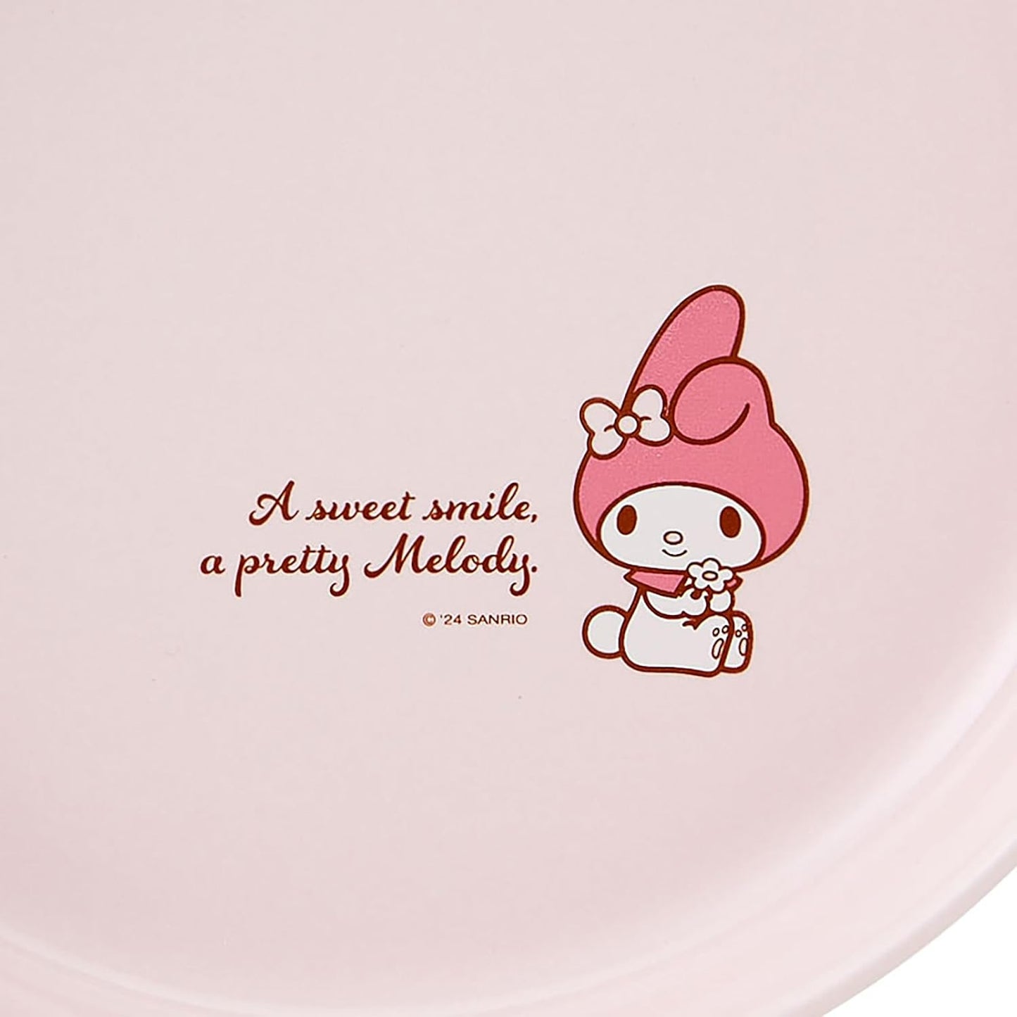 Sanrio 185931 My Melody Plate, 8.3 inches (21 cm), Microwave, Dishwasher, Dish-Dryer, Ceramic, Curry Plate, Pasta Plate