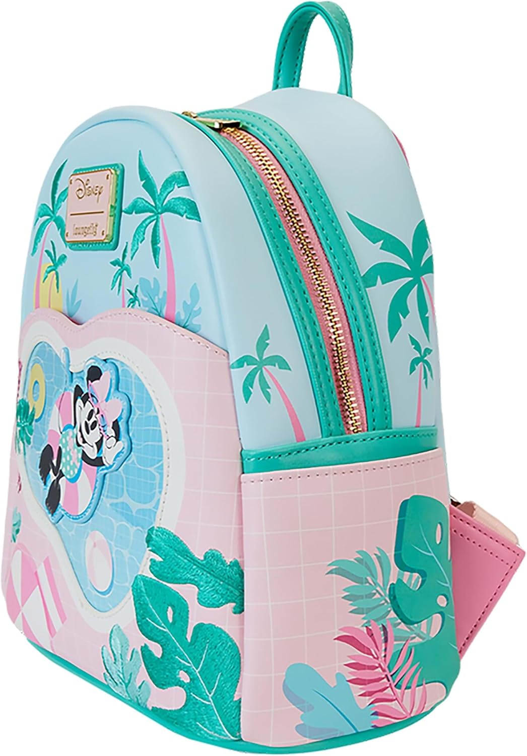 Loungefly Disney Minnie Vacation Style Poolside Mini Mochila | Bolsas y mochilas de Minnie Mouse estándar