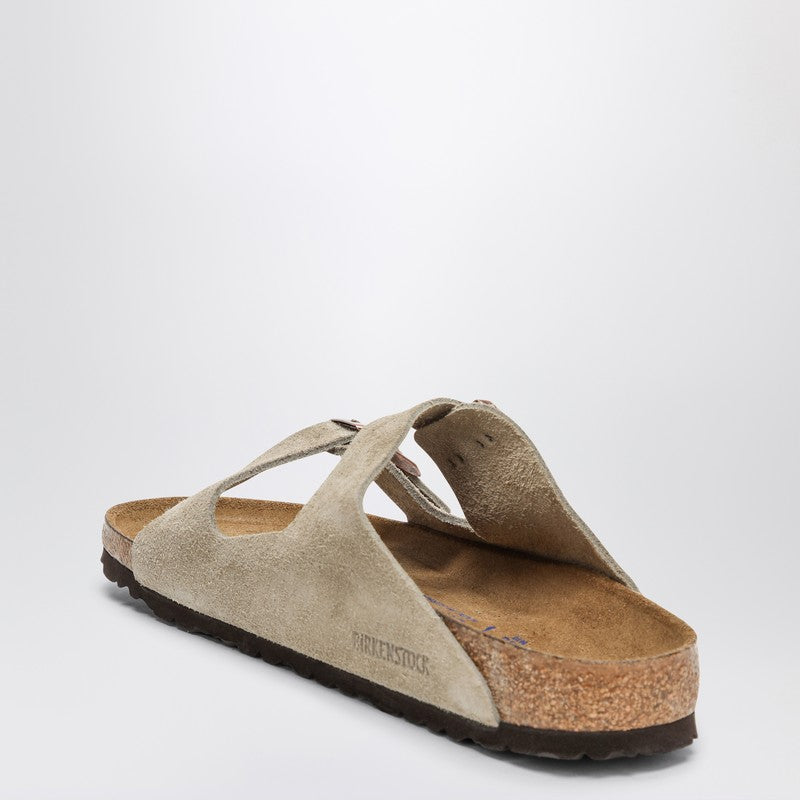 Birkenstock Birkenstock Taupe Suede Arizona Slide - Image 3