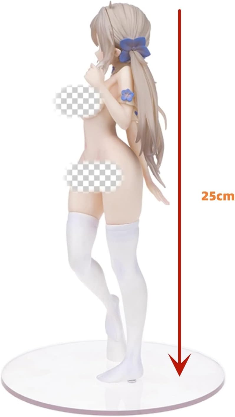 Pure White Elf Erotic Big Tits Figure, Soft, 25cm/9.84in Sexy Anime Girl, Uncensored Sexy Action, Hentai, Painted Finished Product