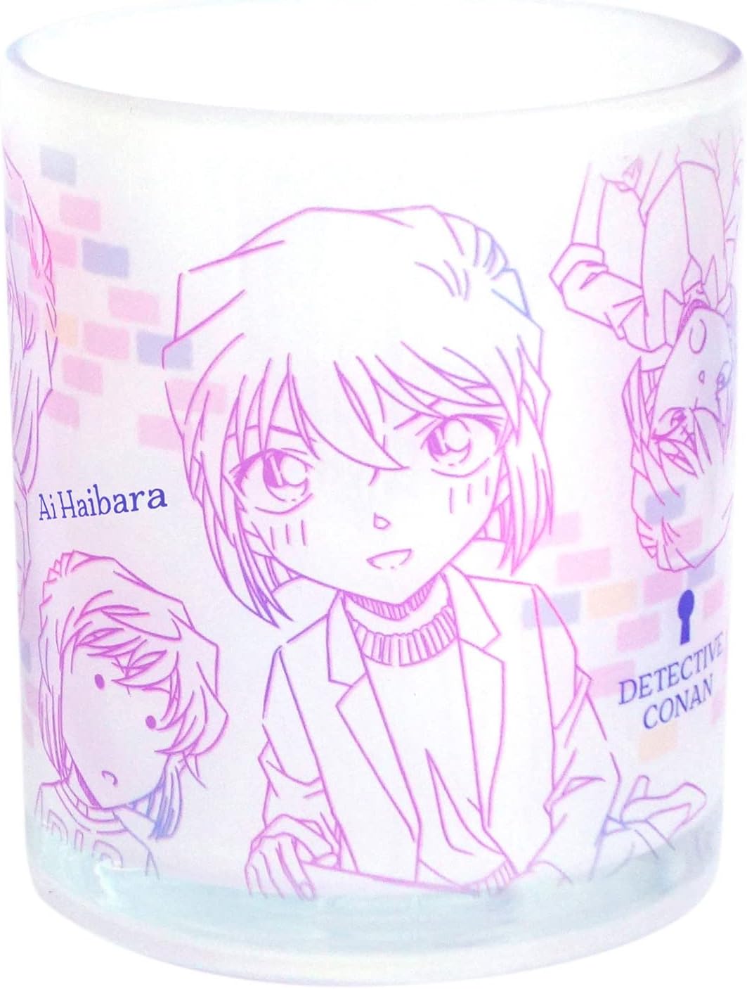 Kaneshotouki 034191 Detective Conan Haibara Mug, Glass Mug, Approx. 11.6 fl oz (320 ml), Line Art, Goods, Tableware, Made in Japan