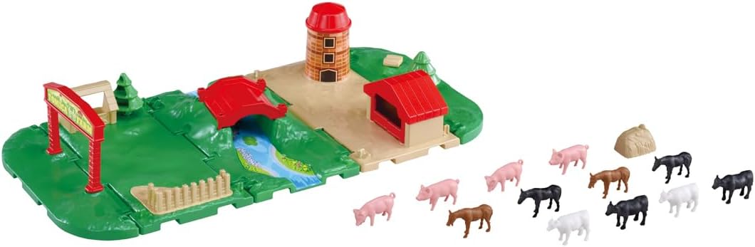 Takara Tomy Tomica Tomica & Town Lively Ranch Set Mini Car Toy Ages 3 and Up