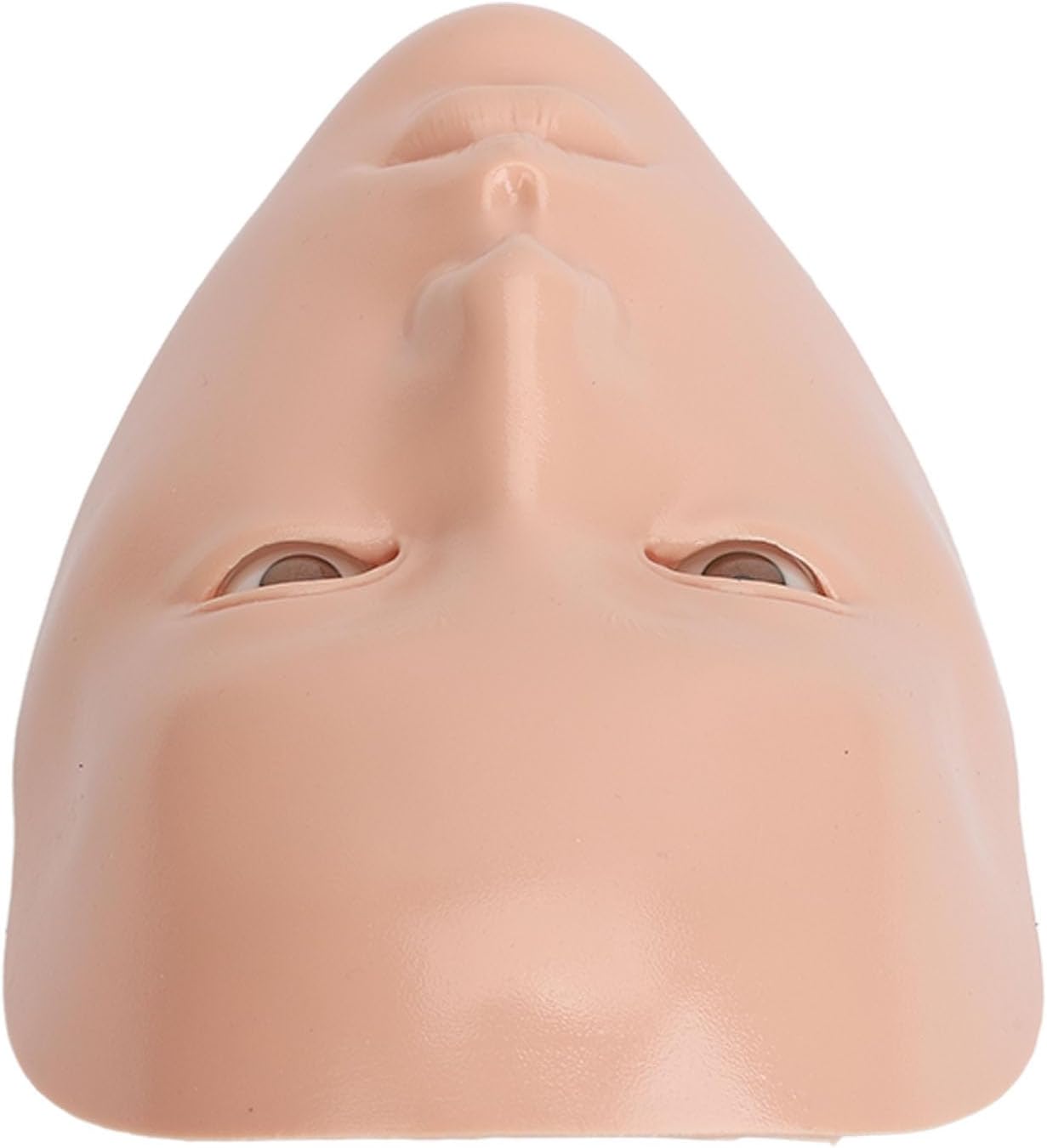 Reusable Realistic 5D Full Face Silicone Makeup Mannequin with Stand (Pink Skin)