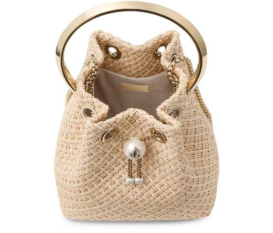 JIMMY CHOO Bon Bon raffia bag - Image 3
