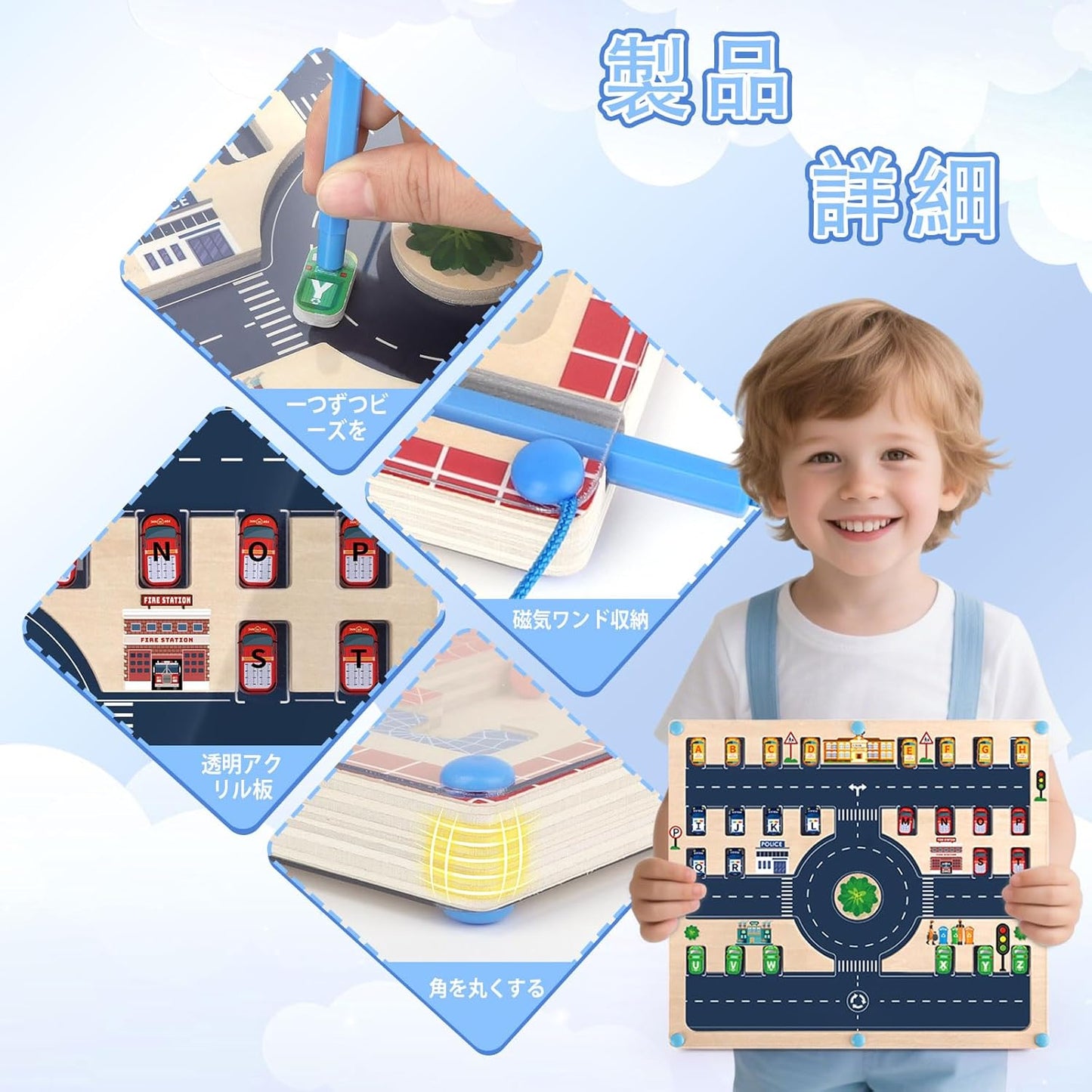 Montessori Magnetic Toy 2in1 Magnetic Color and Number Maze Educational Toy Wooden Board for Early Learning for Kindergarten Activities and Busy Play Magnetic Toy