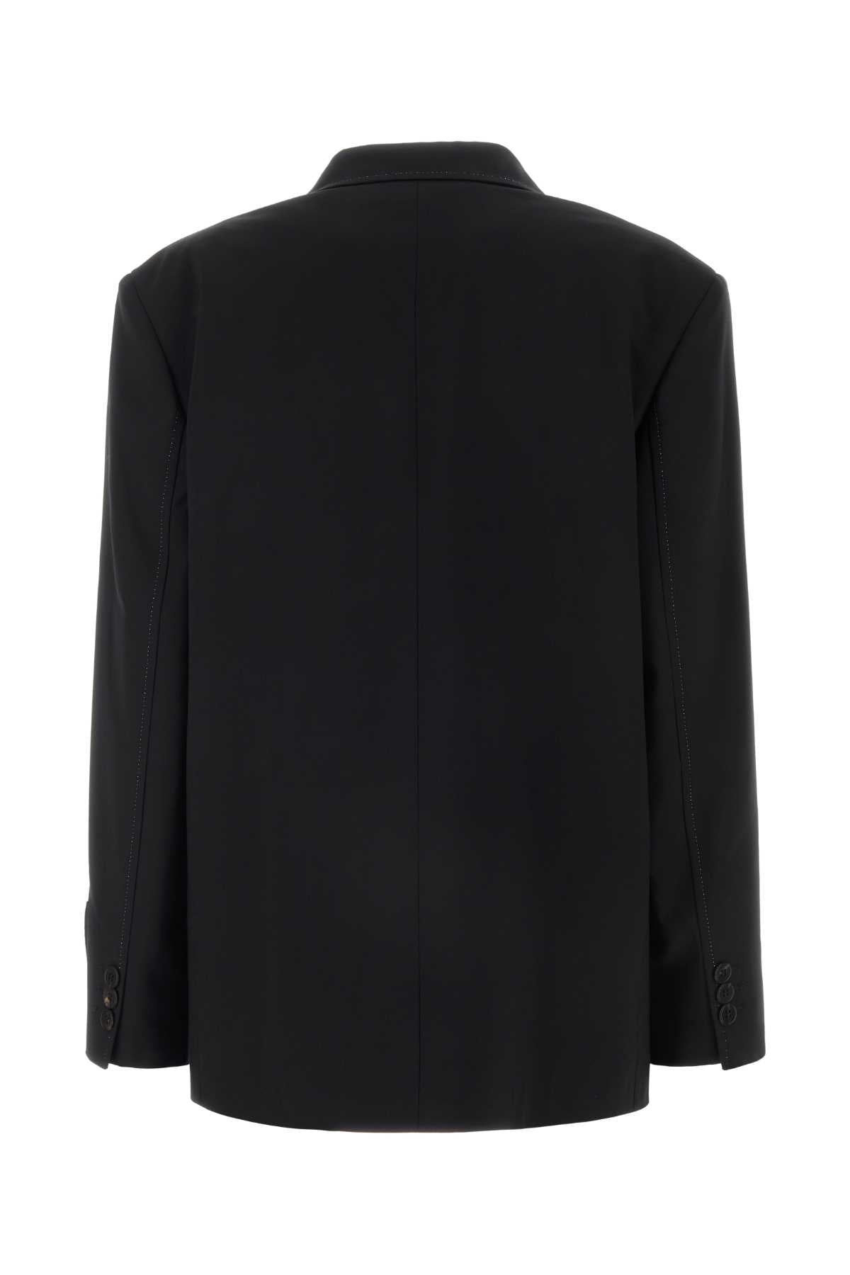 Marni マルニブラックポリエステルストレッチブレザー - Image 3