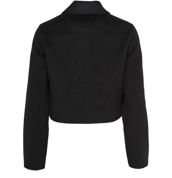LOULOU STUDIO Zhanna ウール ボックスシルエット ショートコート - Image 3
