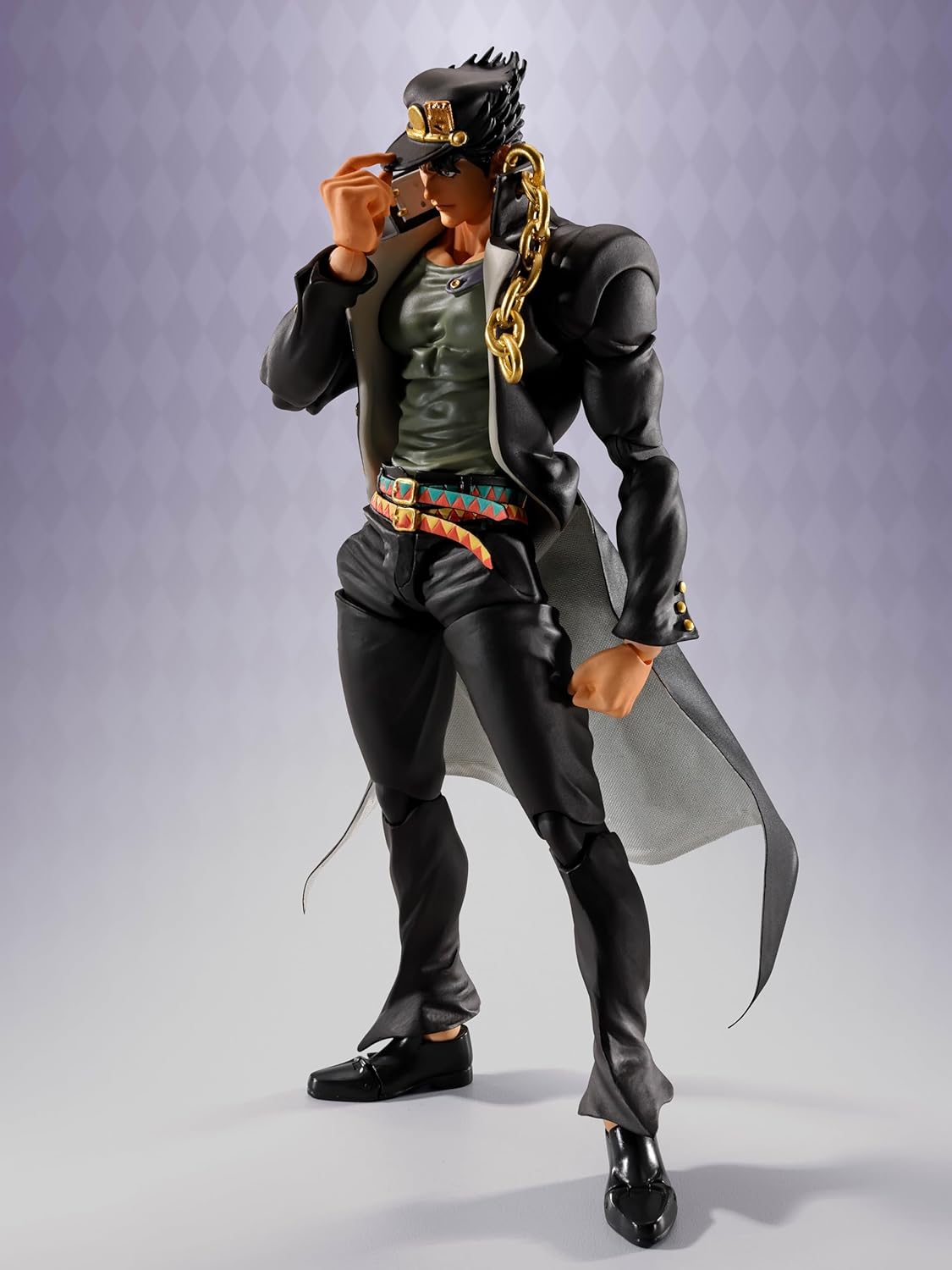 Tamashi Nations S.H. Figuarts Jojo's Bizarre Adventure Stardust Crusaders Jotaro Kujo, Approx. 6.7 inches (170 mm), PVC, ABS, Fabric, Metal, Pre-Painted Action Figure