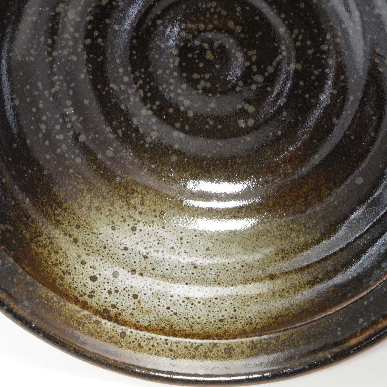 Ichikyu 131-1307 Mino Pot, Oil Droplet Crystal, Ramen Bowl, Bowl, Bowl, Udon, Buckwheat, Diameter Approx. 7.7 x Height 2.9 inches (19.5 x 7.3 cm), Microwave and Dishwasher Safe, Made in Japan