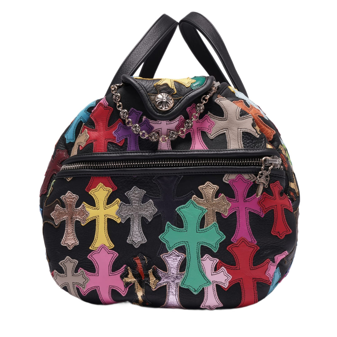CHROME HEARTS 'XXL MULTICOLOR CROSS PATCH' DUFFLE BAG