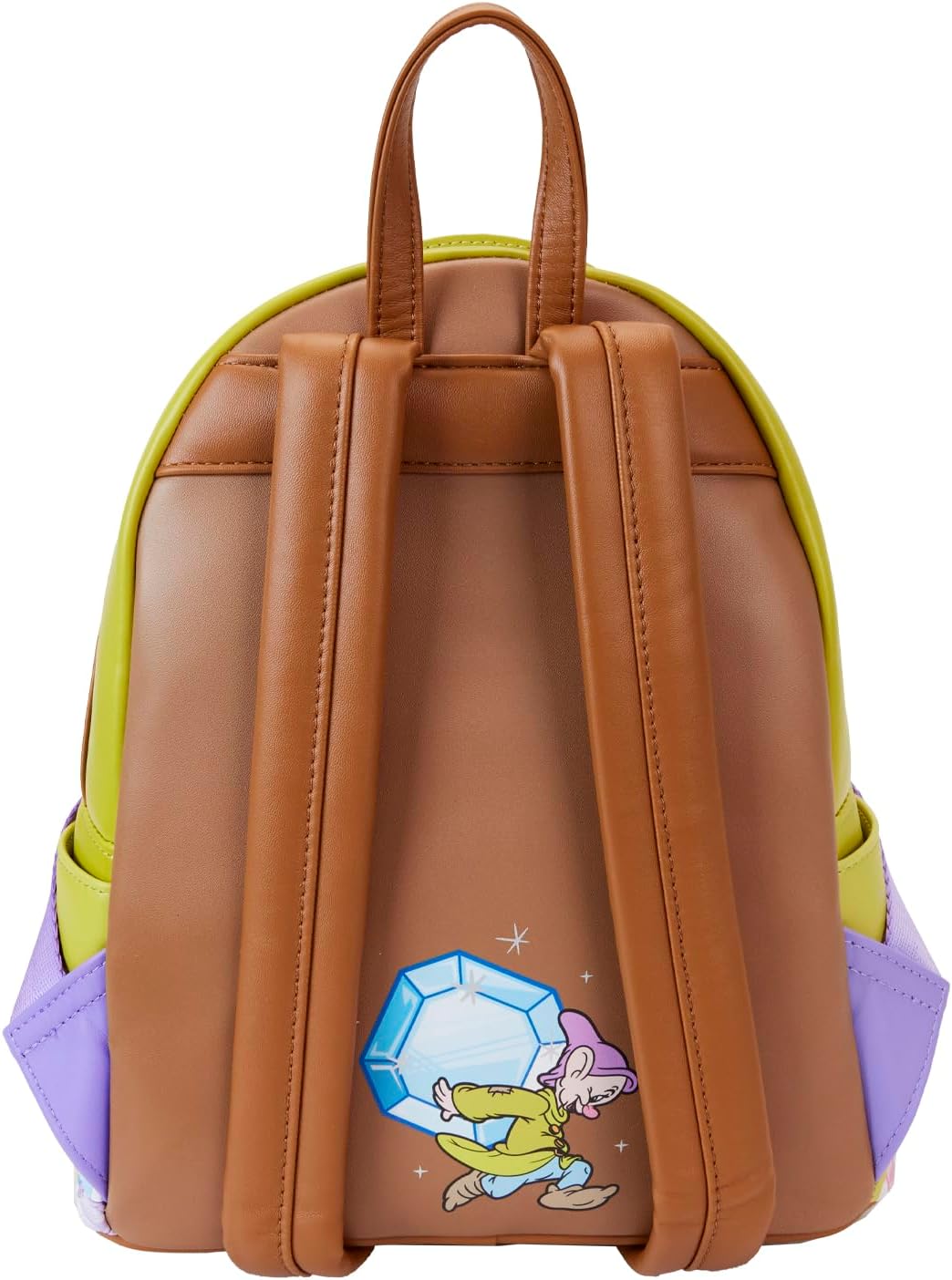 Loungefly Disney Snow White: Diamond Dopey Mini-Backpack, Exclusive Backpack, Multi-Colour, One Size Unisex