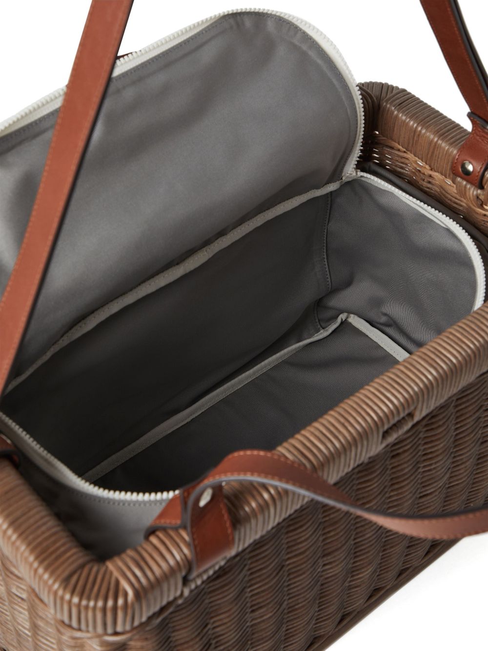 Brunello Cucinelli Wicker Basket Bag - Image 4