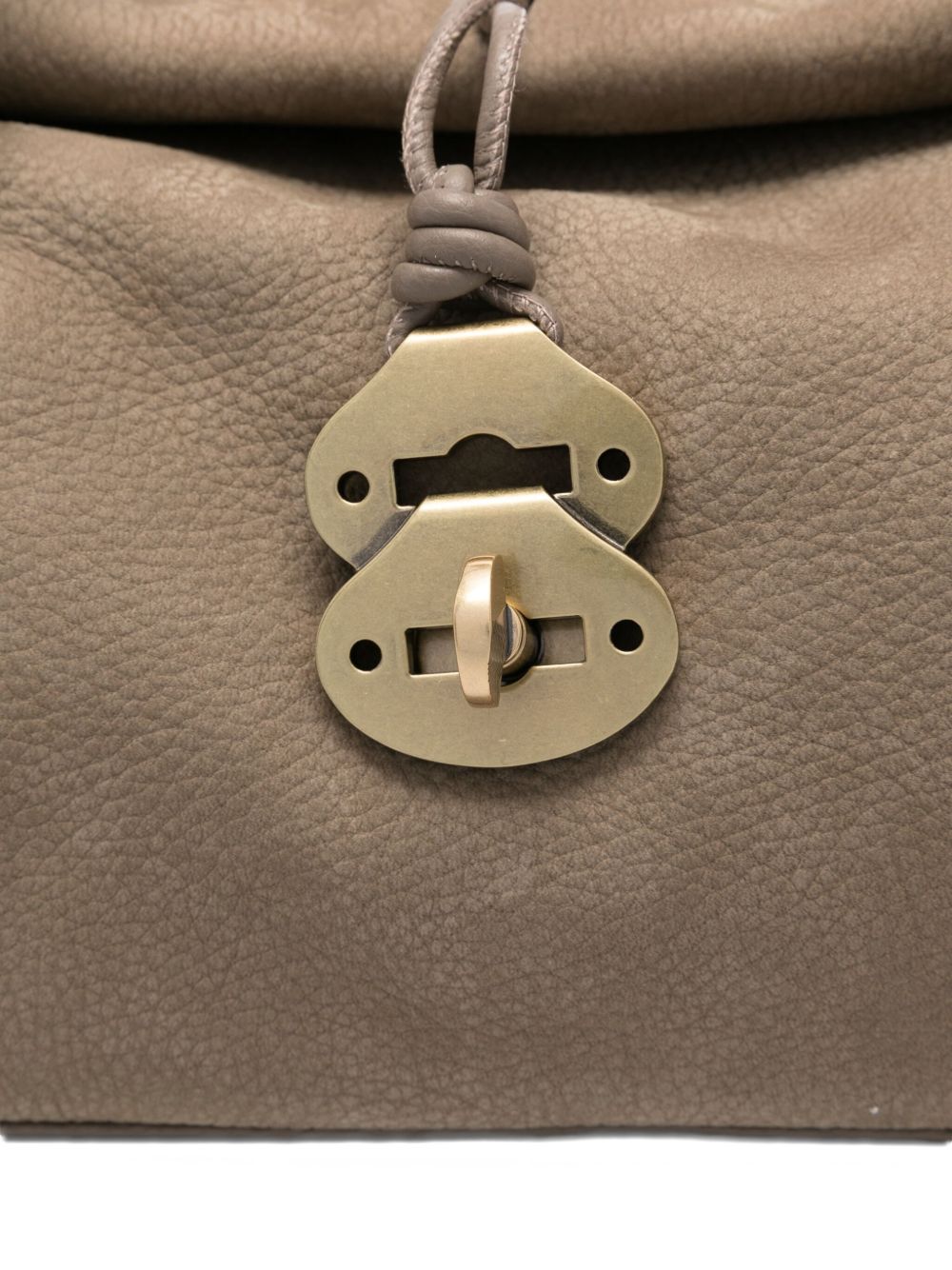 Zanellato Zanellato Dotta Jones Small Suede Leather Handbag - Image 4