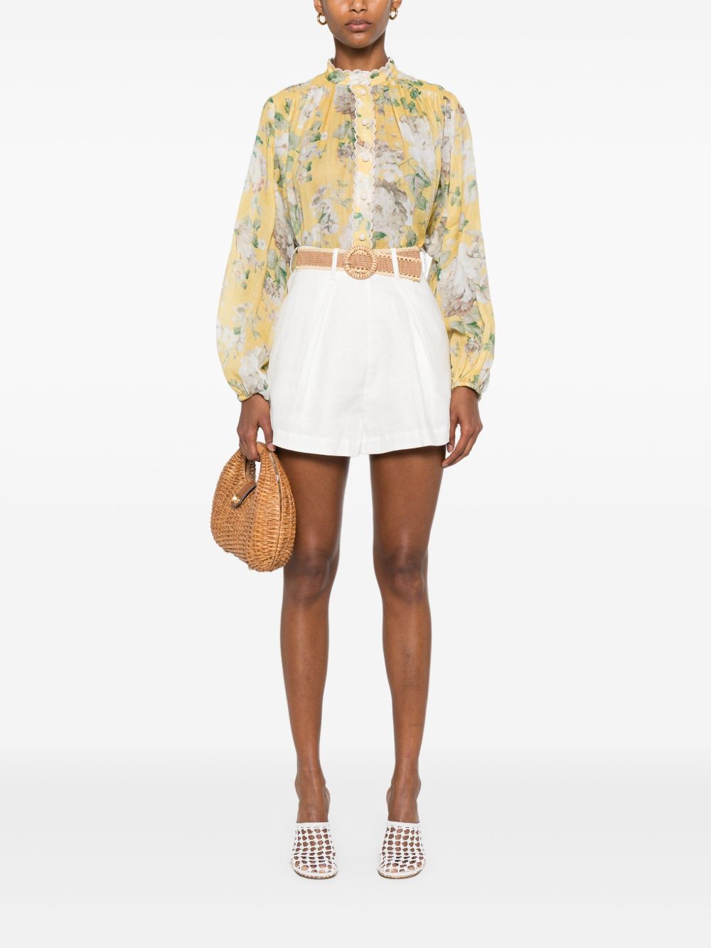 Zimmermann ZIMMERMANN RHIANNON LINENショーツ - Image 4