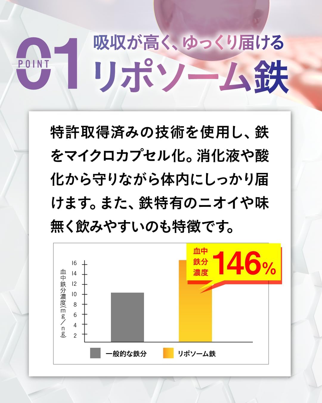 ltolo Iron Supplement (Liposum Iron, Hemmed Iron, 60 Tablets, 30 Day Supplement), Zinc, Folic Acid, Vitamin C, Made in Japan, Women's, Men's, Totoro (1 Bag (30 Day Supply))