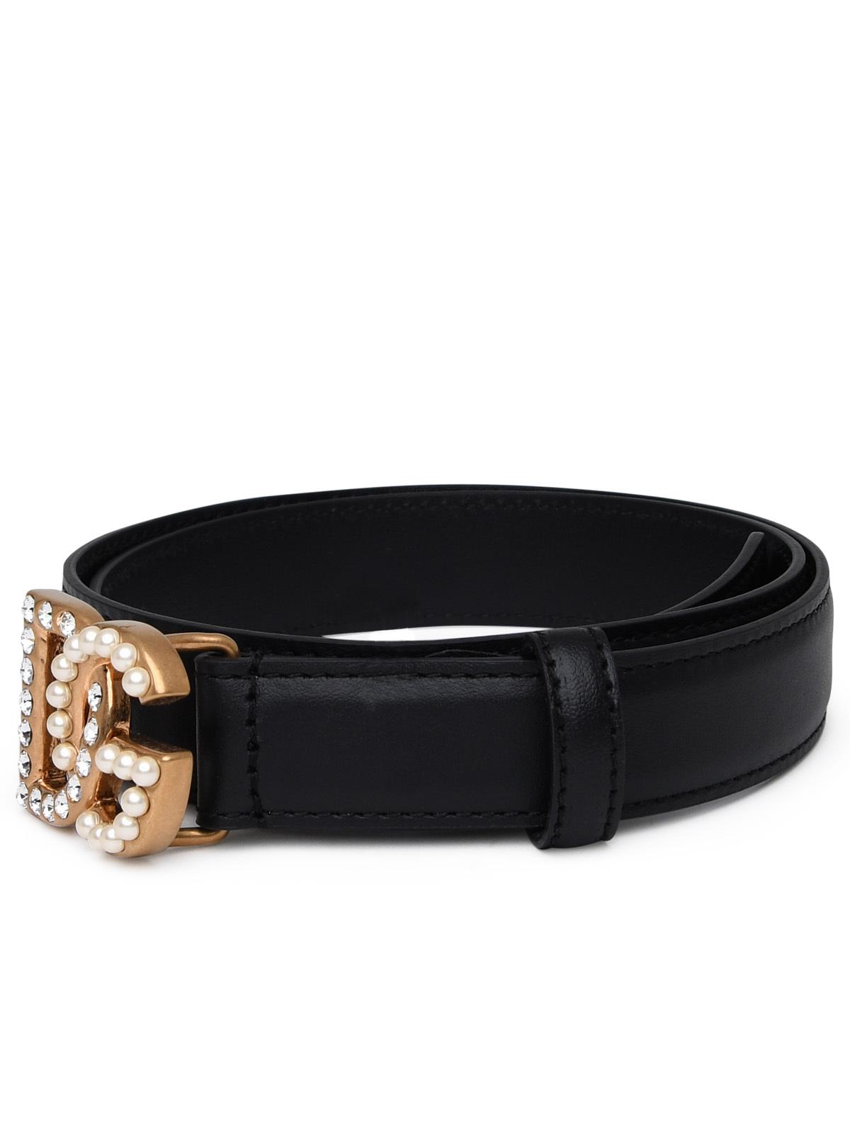 Dolce  Gabbana ドルチェ＆ガッバーナブラックリアベルト - Image 4
