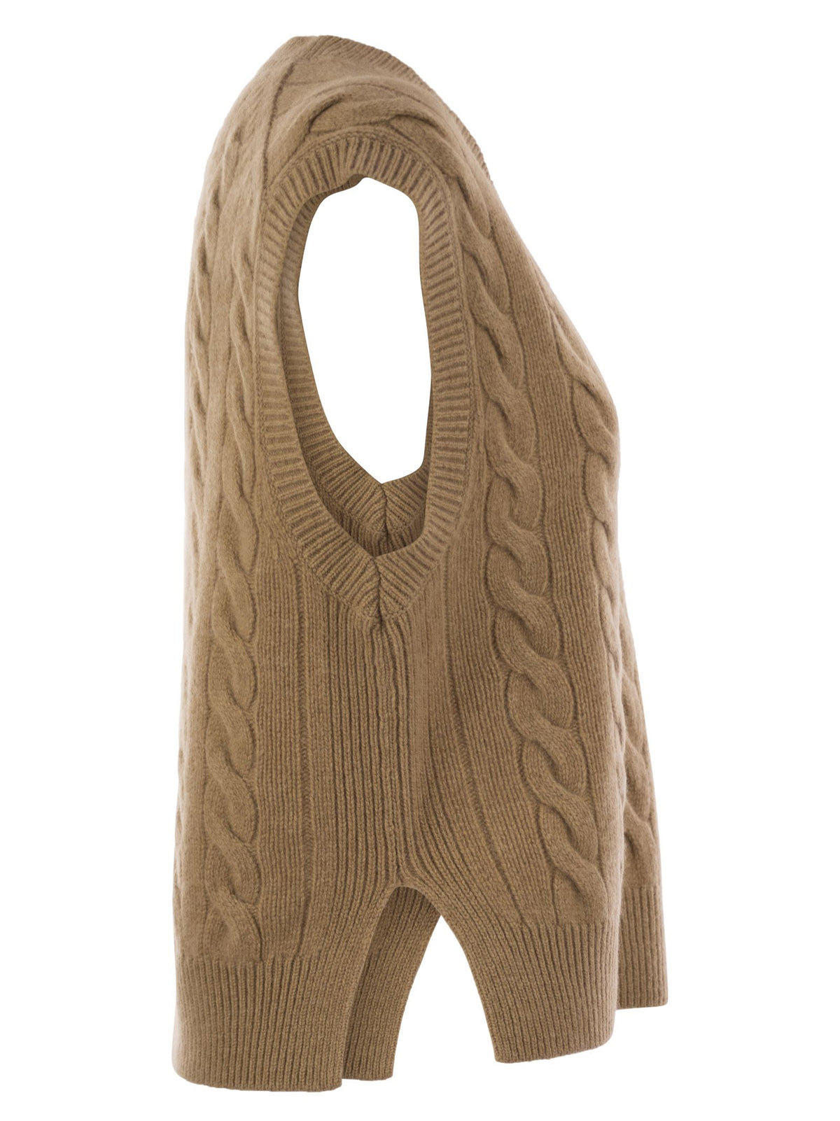 Polo ポロラルフローレンウールとカシミアケーブルニットベスト - Image 4