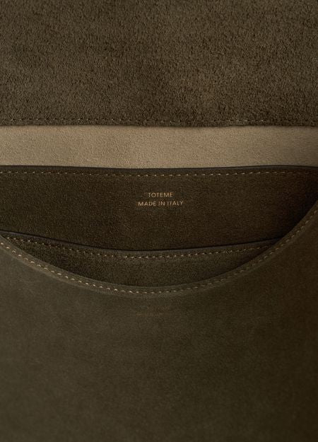 TOTEME T-Lock suede satchel - Image 4