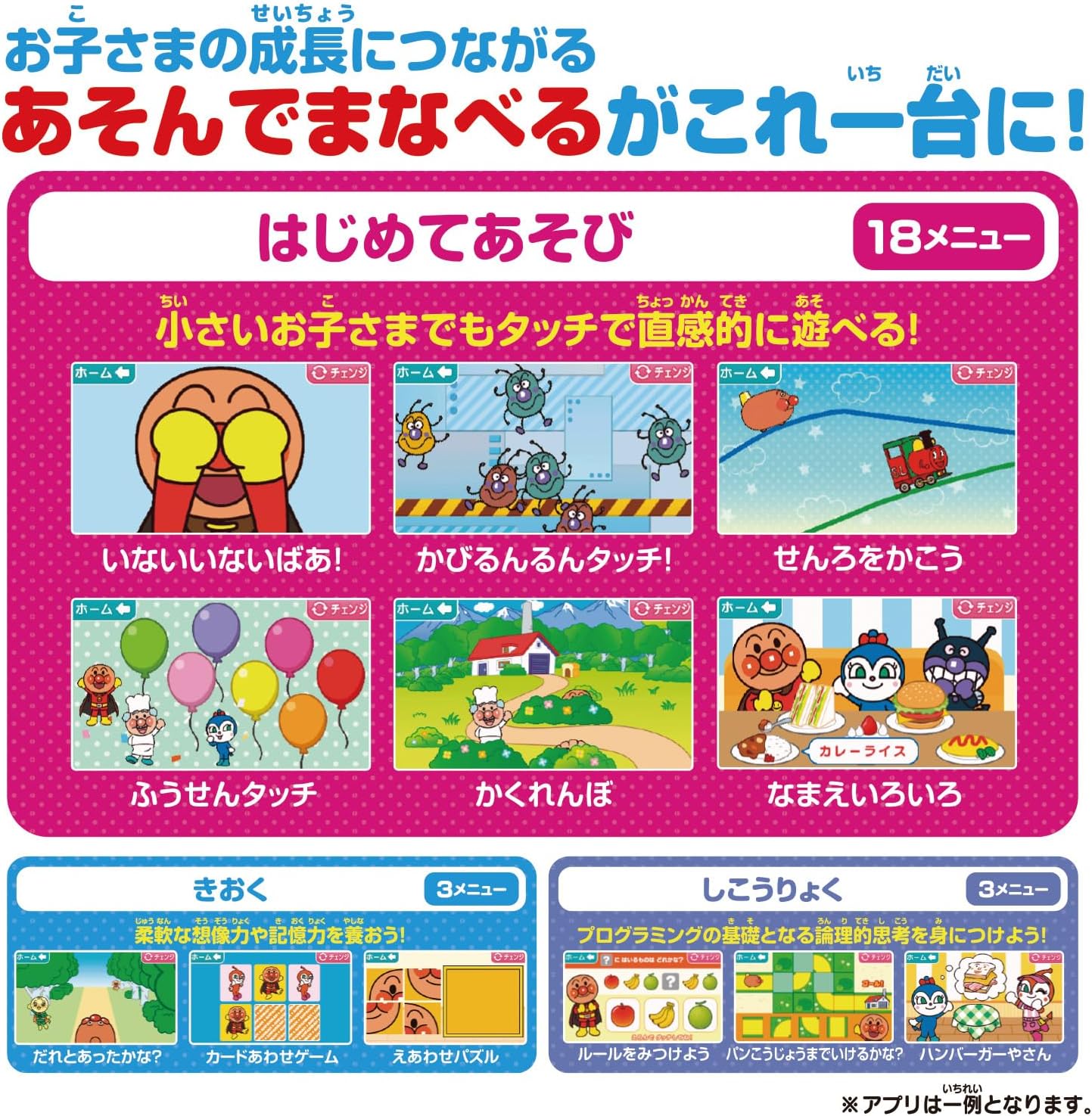 Bandai (バンダイ) Touch and Learn! Anpanman Educational Pad for Ages 1.5 and Up, Suitable for Children Aged 1 Year 6 Months and Above