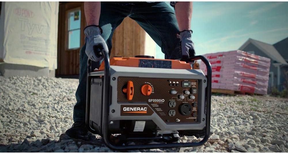 Generac GP3500iO Open Frame RV Ready Inverter Generator - 3500 Starting Watts with PowerRush Technology