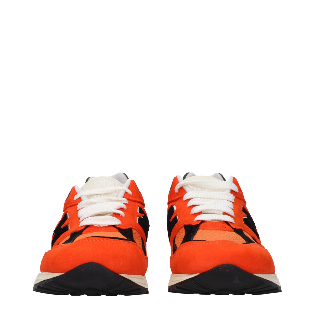Designer Brand ニューバランススニーカー990メンズスエードオレンジ - Image 4